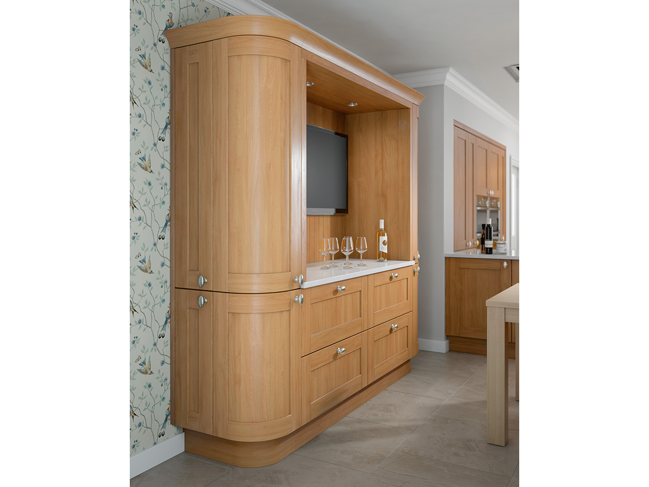 Cambridge kitchen oak cabinet