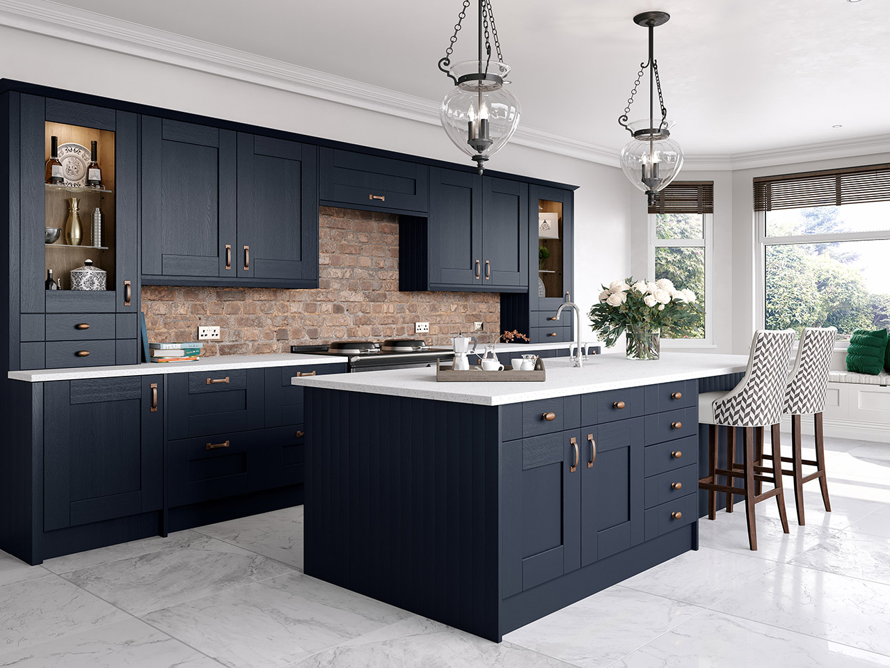 Cartmel kitchen indigo