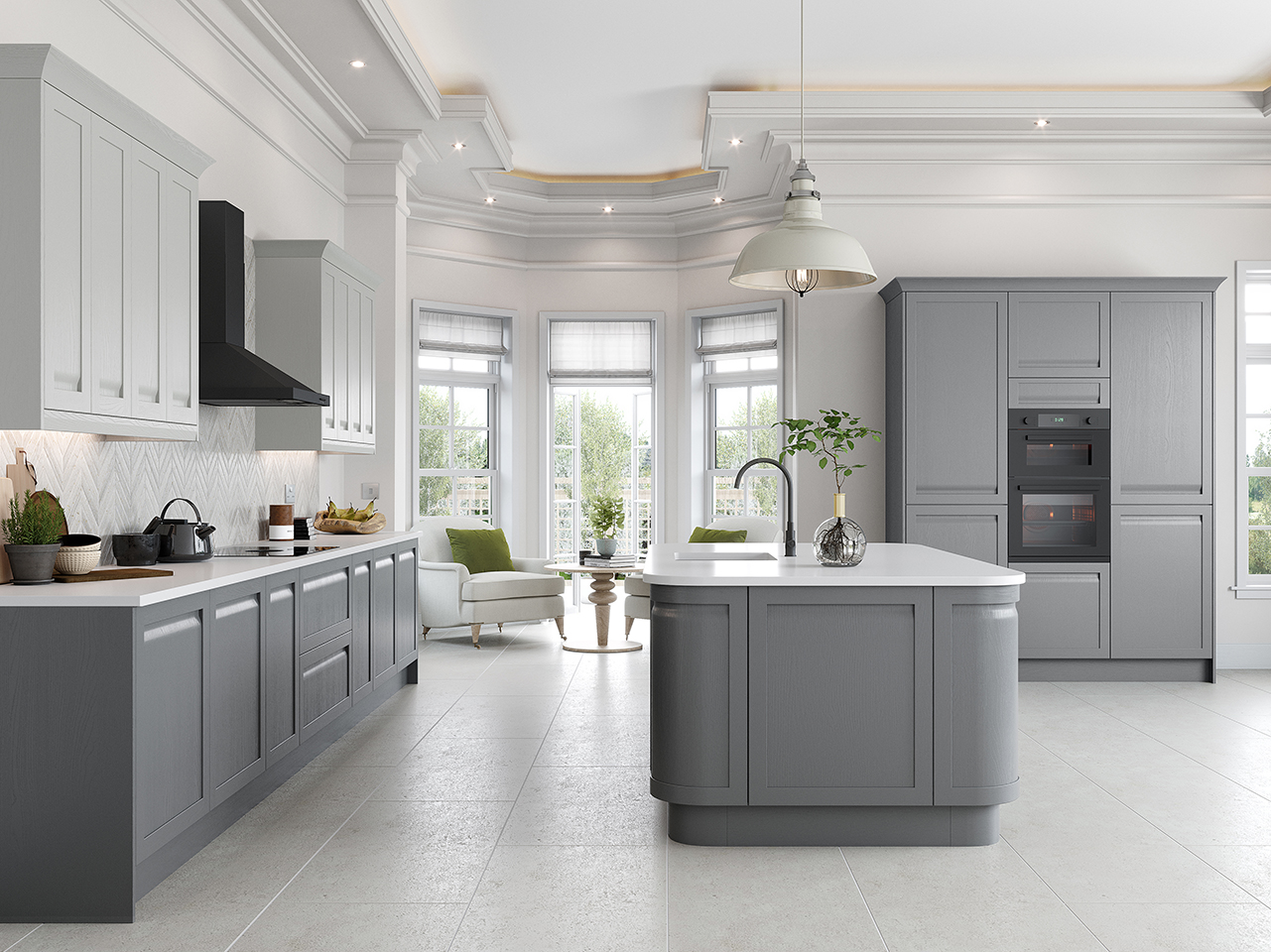 Grantham kitchen dust grey