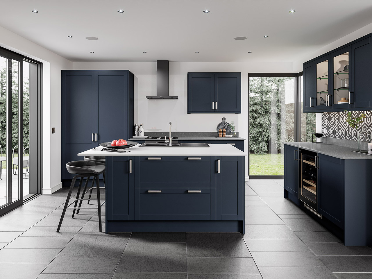 Stratto kitchen indigo