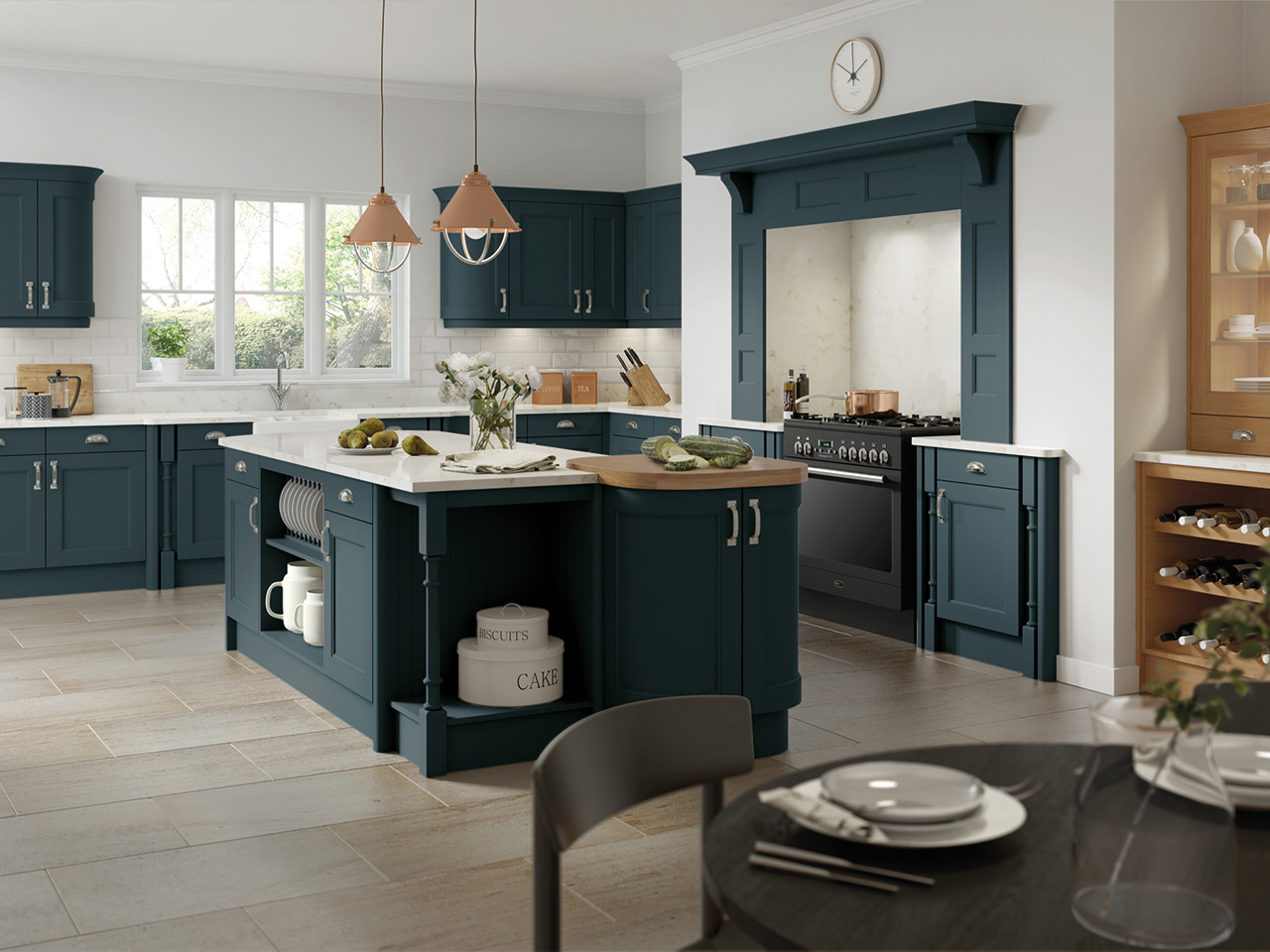 Windsor Kitchen in Midnight Blue
