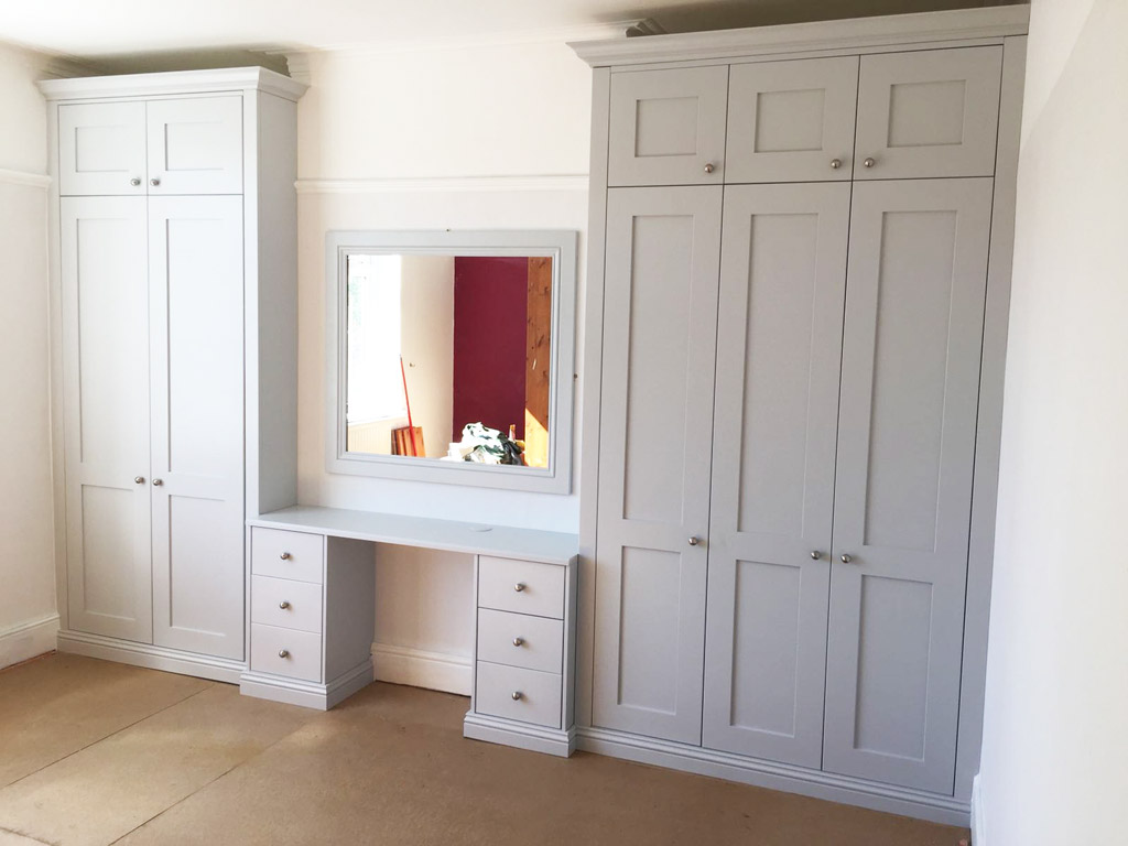 Traditional wardrobe and dressing table