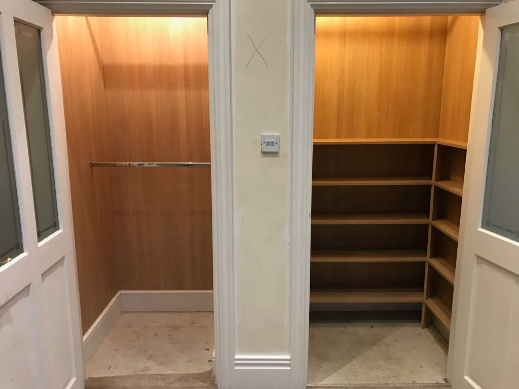 Fitted storage spaces