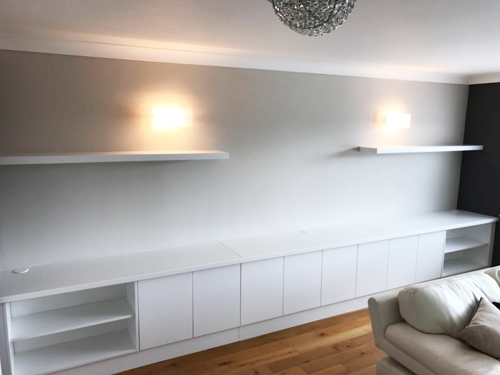 Modern white sideboard