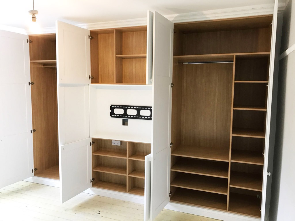 Full height bedroom storage